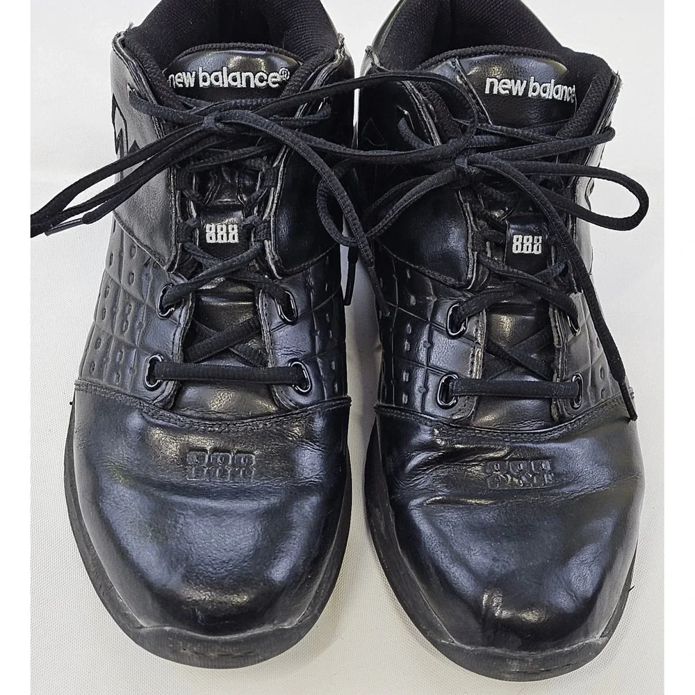 Vtg New Balance 888 Team Basketball Shoes Sneakers Black Leather BB888BP Men 10D